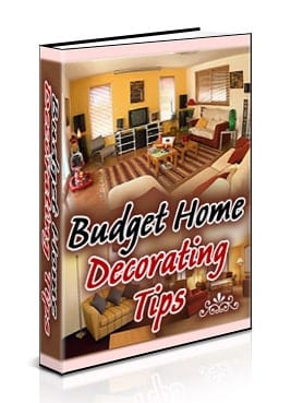 Budget Home Decorating Tips