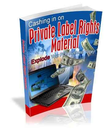 Cashing In On Private Label Rights Material