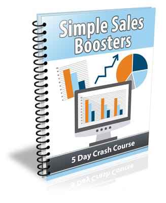 Simple Sales Boosters eCourse eBook,Simple Sales Boosters eCourse plr