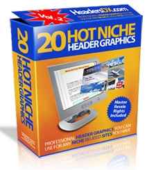 20 Hot Niche Header Graphics Version 2