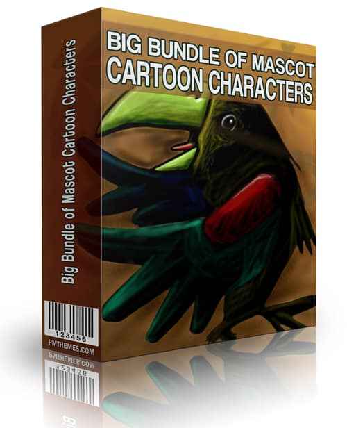 Big Bundle Of Mascot Cartoon Characters