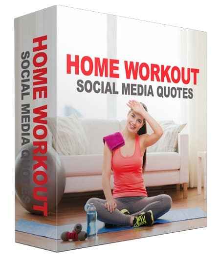 Home Workout Fitness Social Quotes Images