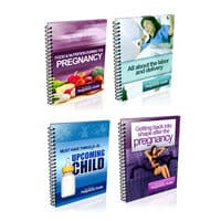 Four pregnancy and post-pregnancy guidebooks.