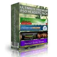 Ultimate Premium PSD Headers Pack 2