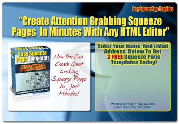 Easy Squeeze Page Templates