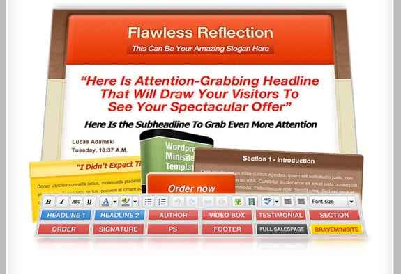 Flawless Reflection WP Minisite