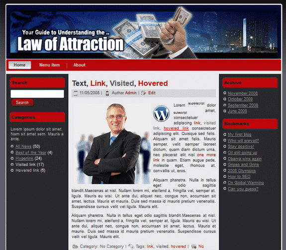 Law Of Attraction Templates