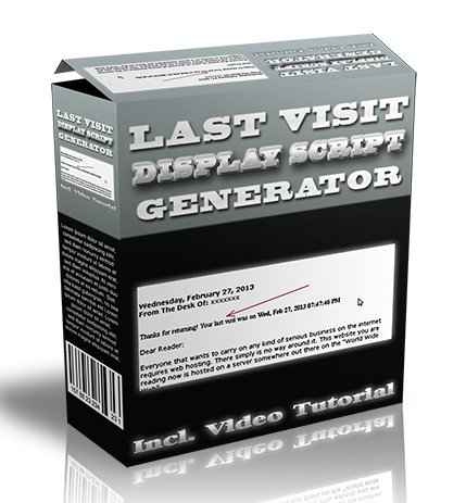 Last Visit Display Script Generator