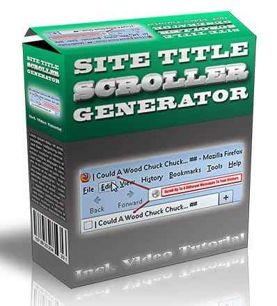Site Title Scroller Generator