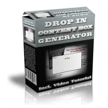 Drop In Content Box Generator