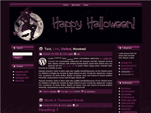 Halloween Witch WP Theme