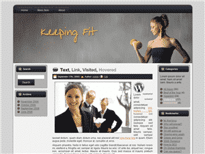 Keeping Fit Theme for WordPress and Blogger 2