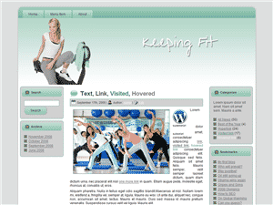 Keeping Fit Theme for WordPress and Blogger 3