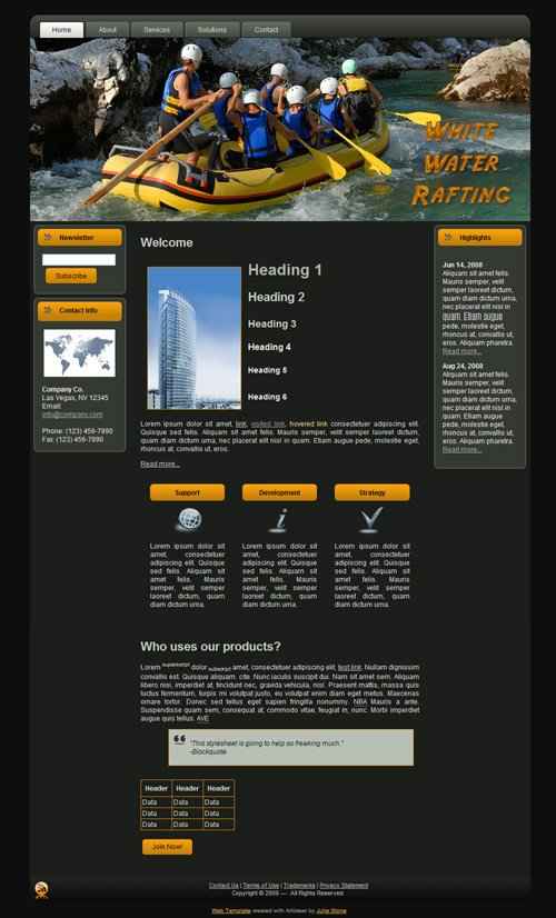 Rafting WP Theme