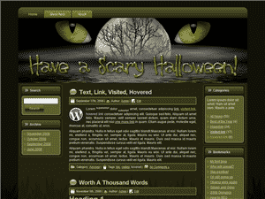 Scary Halloween WP Theme