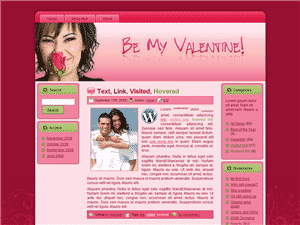 Valentine Rose WordPress Theme