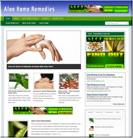 Aloe Remedies PLR Site