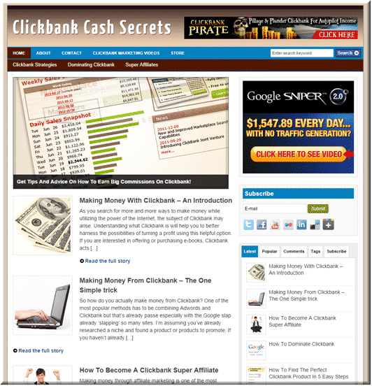Clickbank Marketing PLR Blog