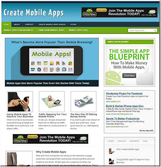 Create Mobile Apps Site