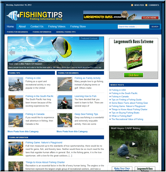 Fishing Ready Made Site