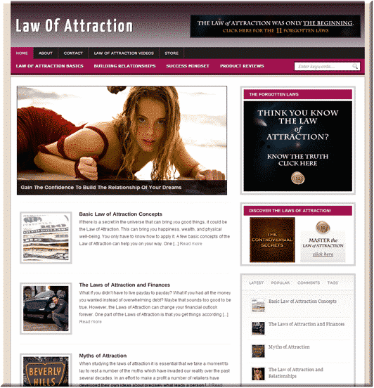 Law of Attraction PLR Blog