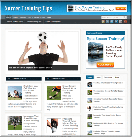 Soccer Training Turnkey Blog