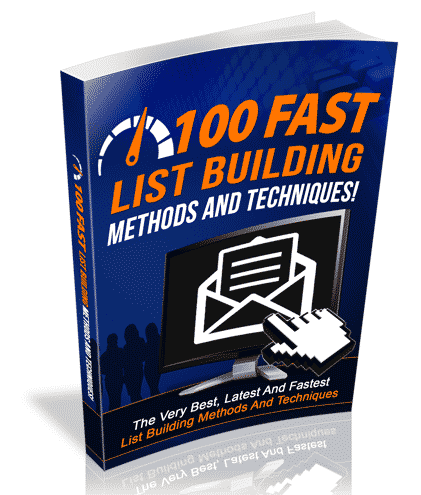 100 Fast List Building Techniques eBook,100 Fast List Building Techniques plr
