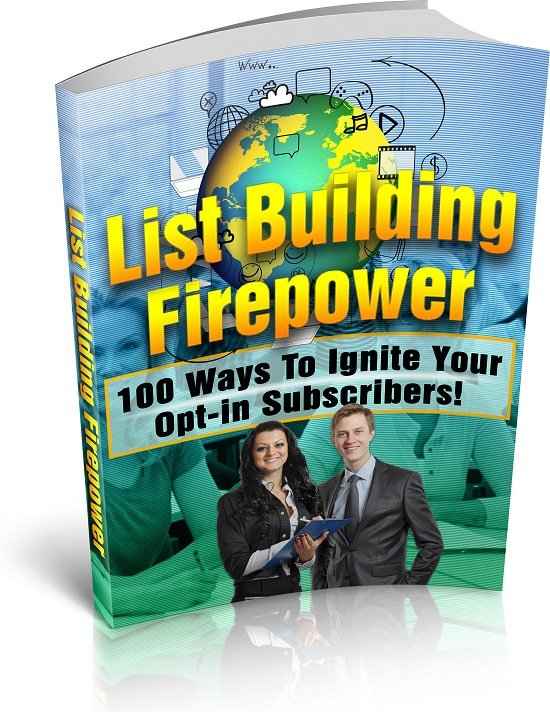 List Building Firepower eBook,List Building Firepower plr