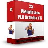 25 Weight Loss PLR Articles V17