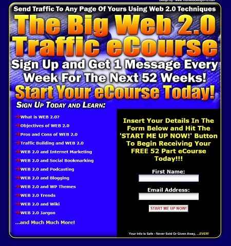 The Big Web 2.0 Traffic eCourse Articles,The Big Web 2.0 Traffic eCourse plr