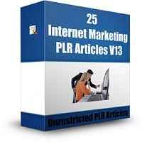 25 Internet Marketing PLR Articles V13