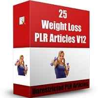 25 Weight Loss PLR Articles V12