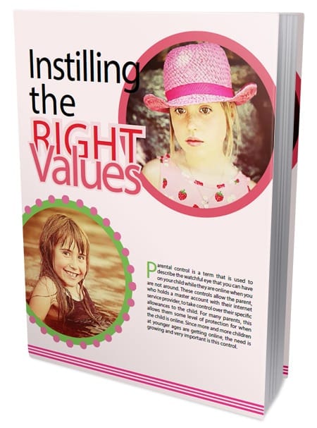 Instilling The Right Values eBook,Instilling The Right Values plr