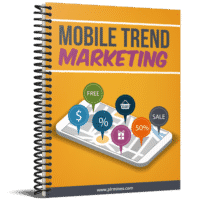 Mobile Trend Marketing book cover with icons and smartphone.