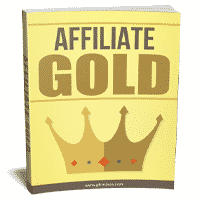 Affiliate Gold book cover with crown graphic