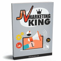 JV Marketing King book cover with vibrant graphics.