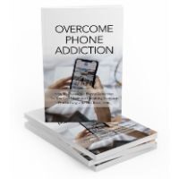 Book titled "Overcome Phone Addiction" on white background.