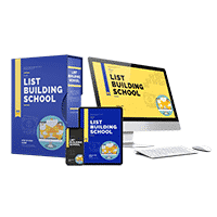 List Building School educational course package with digital devices.