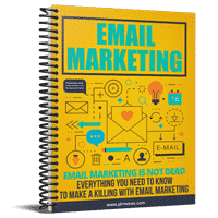 Colorful "Email Marketing" guidebook cover illustration.