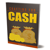 Crafting for Cash book cover with money bags.