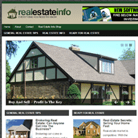 Tudor-style house featured on real estate website homepage.