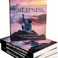 Books titled "Wired for Greatness" with inspirational cover design.