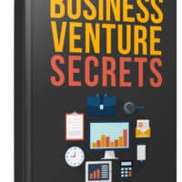 Book cover titled Business Venture Secrets with icons.