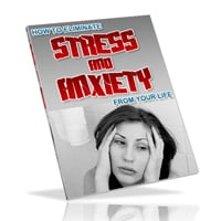 Book cover about eliminating stress and anxiety.