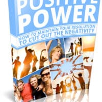 Book cover titled 'Positive Power' with joyful people images.