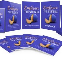 Collection of "Embrace Your Weirdness" self-help books.