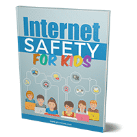 Book cover titled 'Internet Safety for Kids' with illustrations