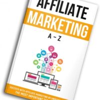 Affiliate Marketing A-Z book cover with colorful icons.