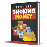 Book cover titled "Save Your Smoking Money" with graphics.