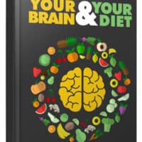 Book cover displaying brain-shaped arrangement of healthy foods.